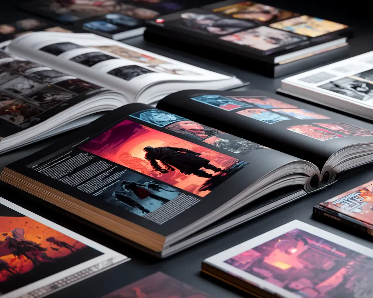 Export for comics, books, webcomics, or storyboards